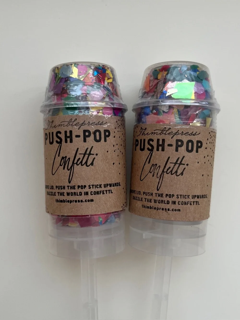 Confetti party favors poppers birthday graduation wedding baby shower celebrate